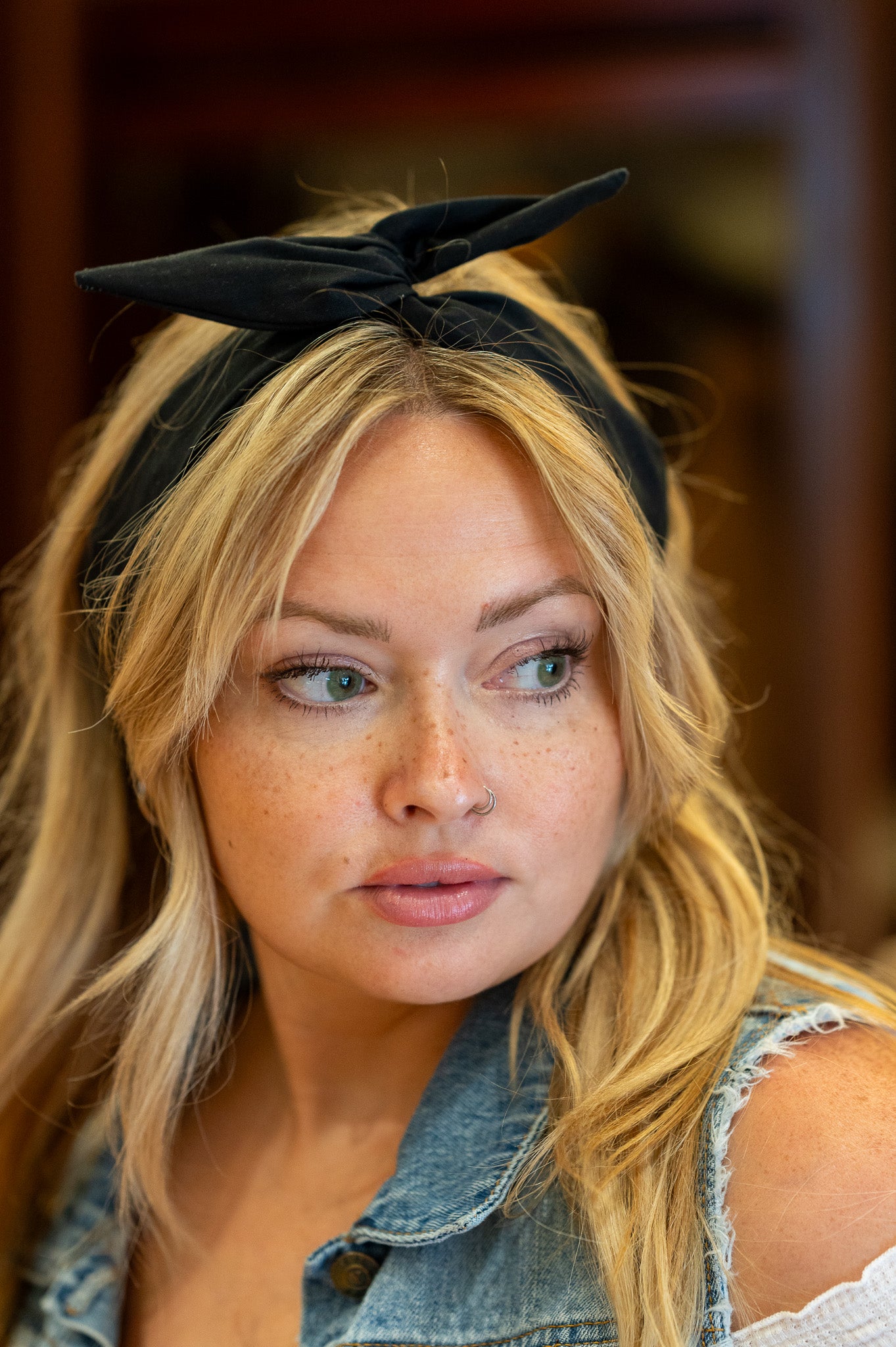 Amanda Bright Designs Tie Headband Solid Black