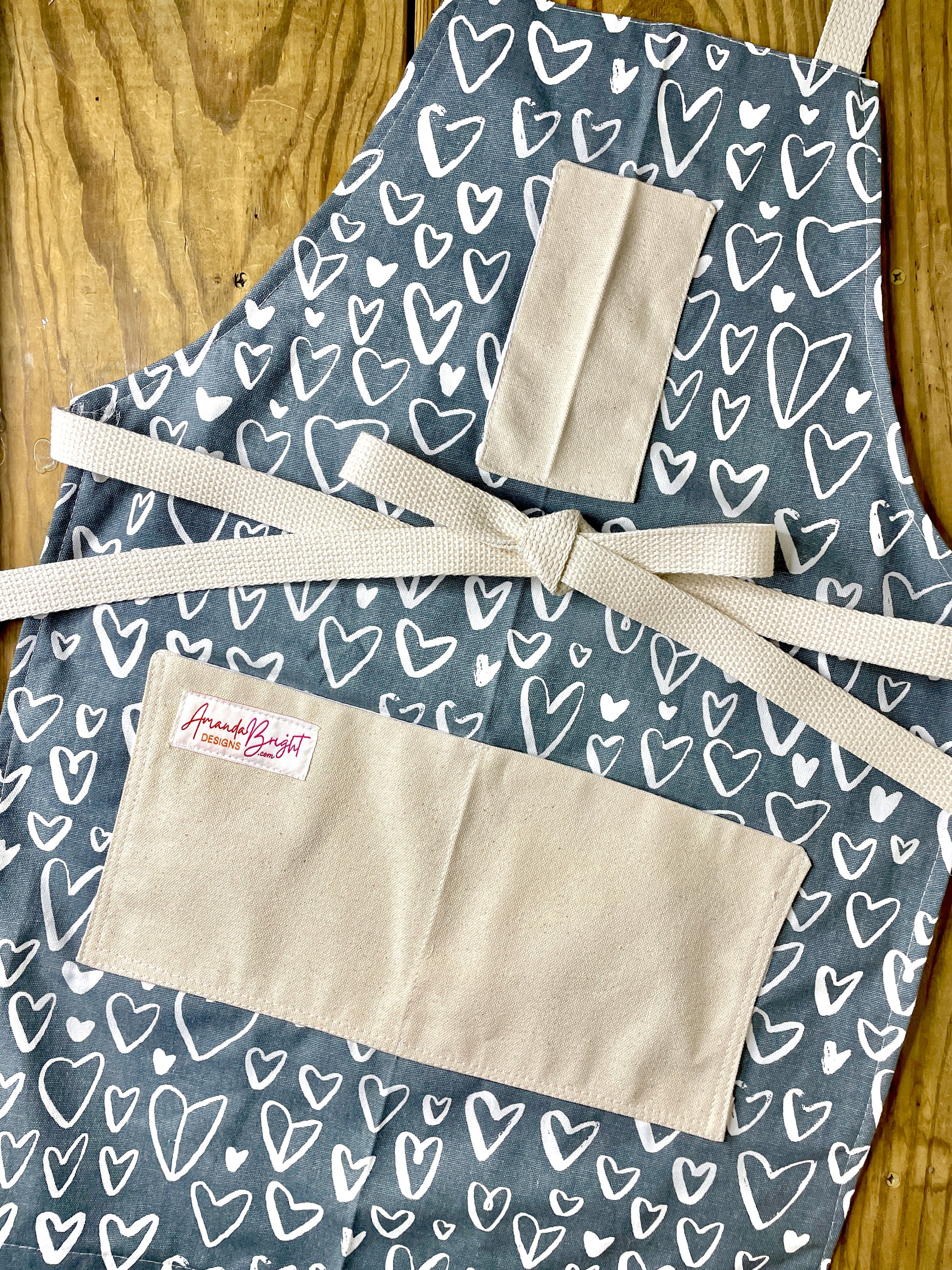 Amanda Bright Designs Paris France Love Friendship Chalkboard Hearts Design Gray and White Kitchen Baking Cooking Art Valentines