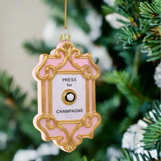 Champagne Button Ornament