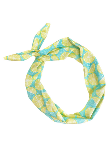 Tie Headband - Lemon Splash