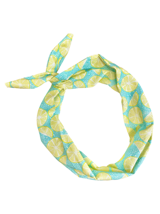 Tie Headband - Lemon Splash