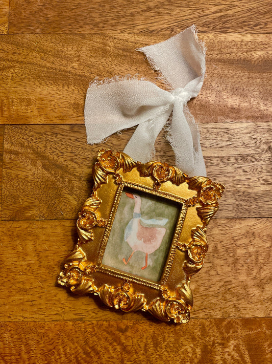Vintage Style Gilded Frame  Ornament, asstd.