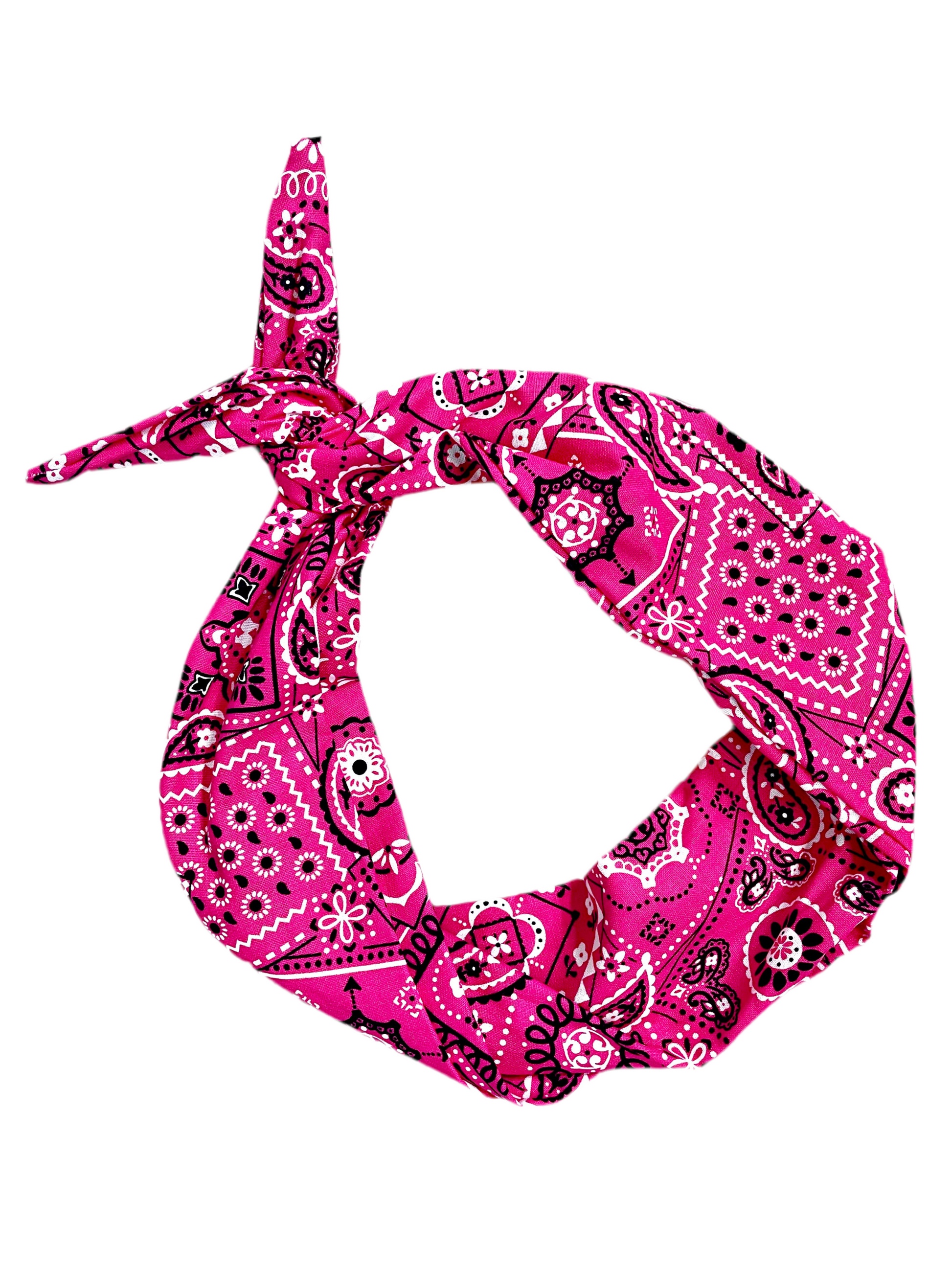 Amanda Bright Designs Hot Pink Bandana Headband