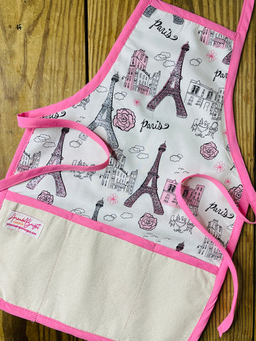 Children's Paris Glitter Apron