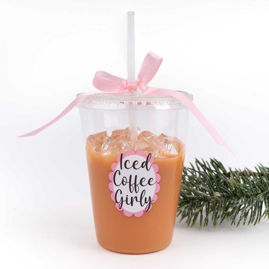 Iced Coffee Boxed Glass Ornament