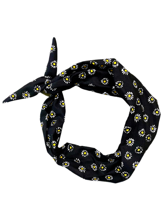 Amanda Bright Designs Mini Daisies Headband cotton wild rag summer style