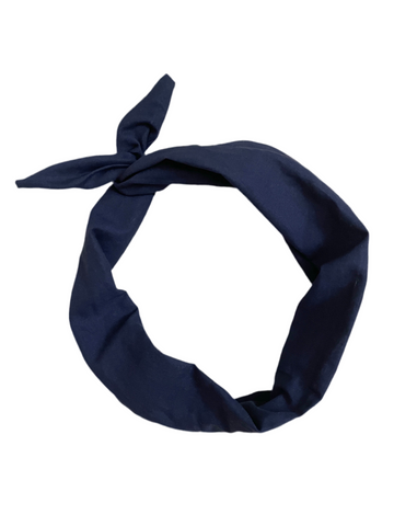 Amanda Bright Designs Navy Blue Original Tie Headband