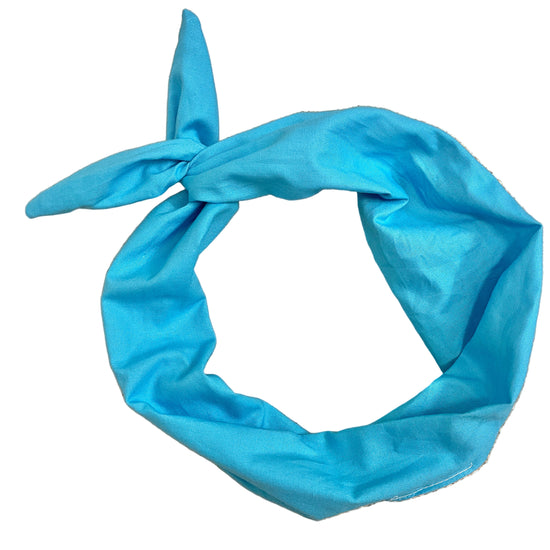 Amanda Bright Designs original tie headband ocean blue headband for beach waves Disney vacation