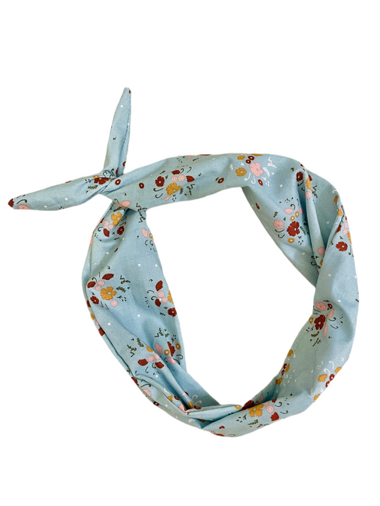 Amanda Bright Designs Prairie Floral Original Tie Headband Cotton