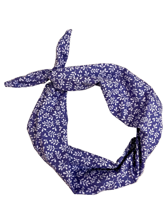 Original Tie Headband Amanda Bright Designs Purple Leaf Headband for women