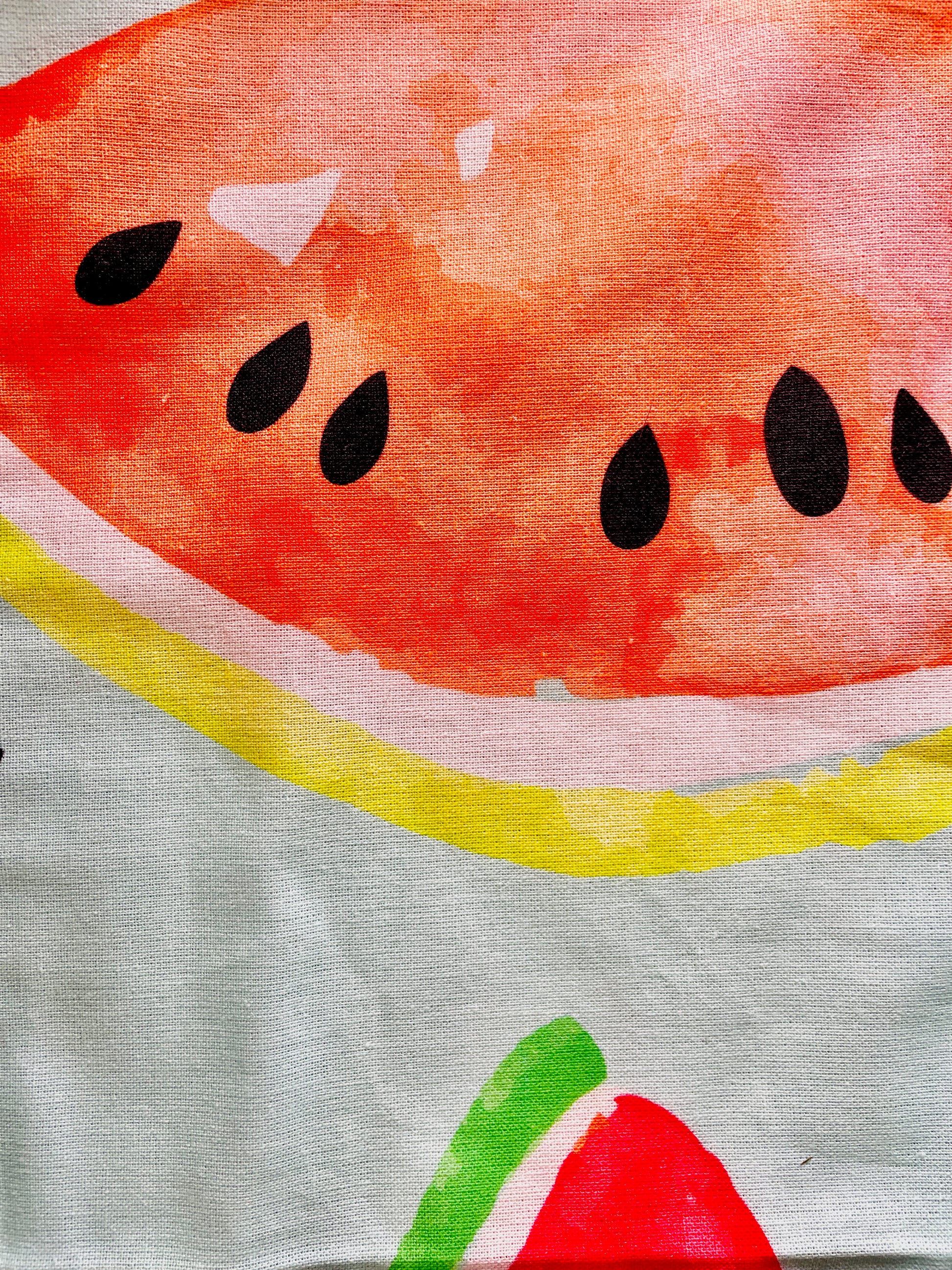 Shelby apron seeded watermelons with the rind cotton apron