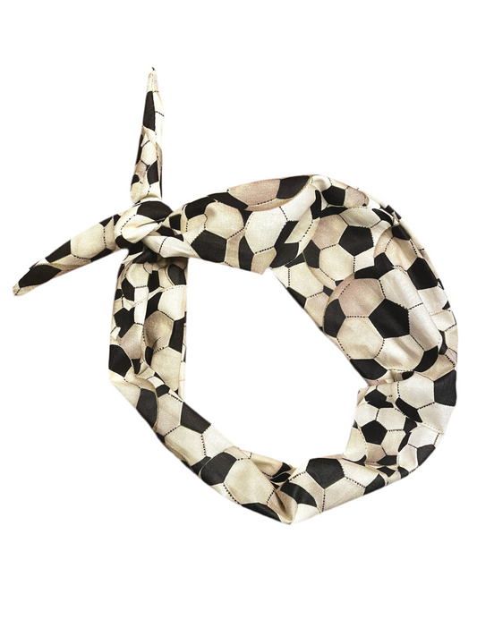 Amanda Bright Designs Soccer Ball Original Tie Headband