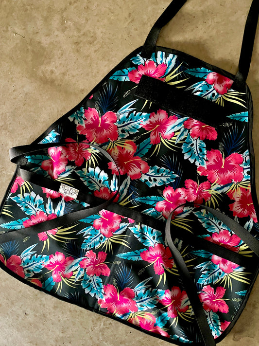 Amanda Bright Designs Mens Ottertex Canvas Floral Hawaiian Print Apron