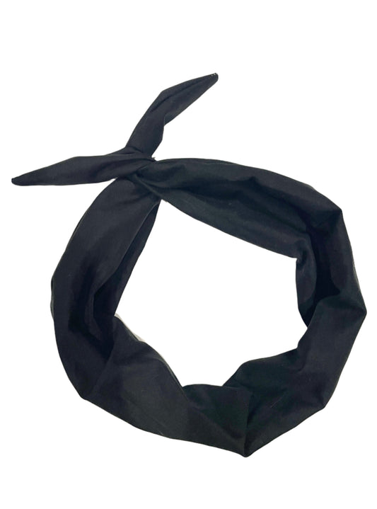The Original Tie Headband Amanda Bright Designs Black Headband for women