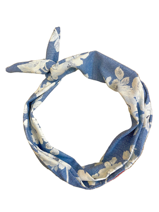 Amanda Bright Designs Denim Floral Headband rodeo western style