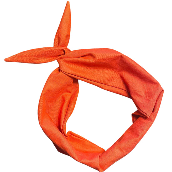 Amanda Bright Designs Original Tie Head Band Burnt Orange