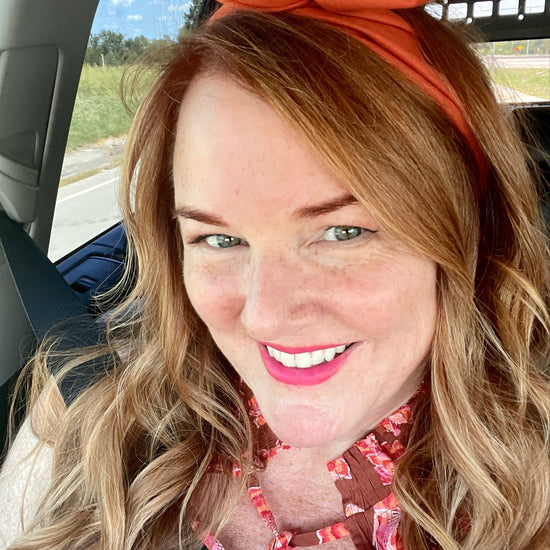 Amanda Bright Designs Original Tie Head Band Burnt Orange