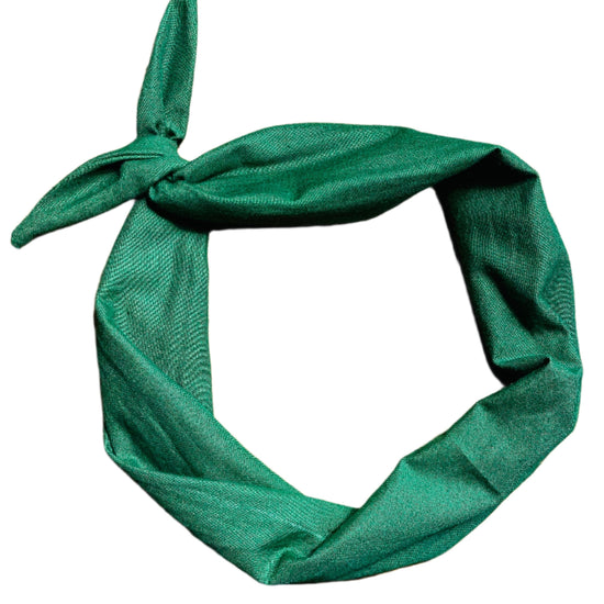 manda Bright Designs The Original Tie Headband Hunter Green