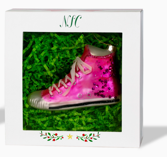 Pink High Top Sneaker Ornament