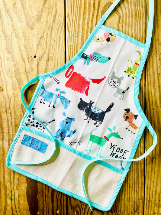 Amanda Bright Designs sherbert dogs aprons childrens