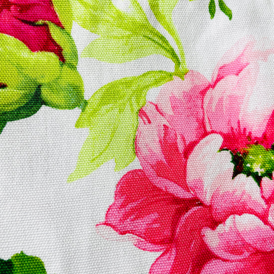 Two Medium Sized Ladies Priscilla Apron pink oversized peonies garden apron baking cooking retro designer garden flowers fabric sample