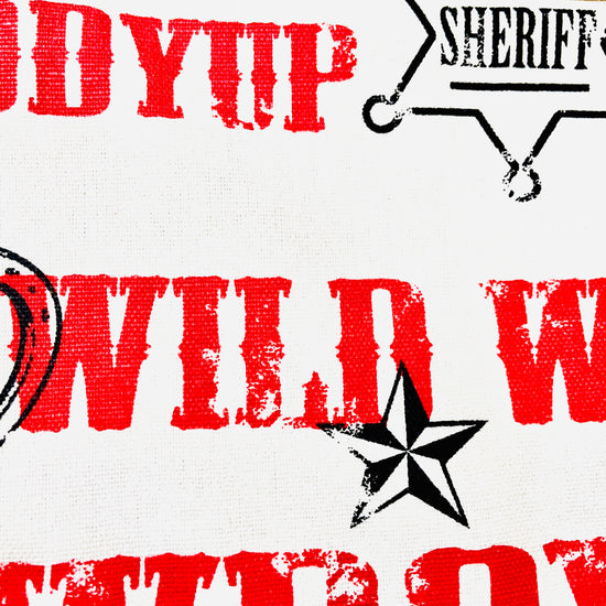 Two Medium Sized Ladies Jane Southwest Apron Wild West Cowboy Horse Cattle Roping Spurs Horseshoes Cowboy Boots Jane Long Mother of Texas